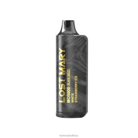 LOST MARY Vape Review - LOST MARY MO5000 Black Gold Disposable White Strawberry Ice 2VV6V224